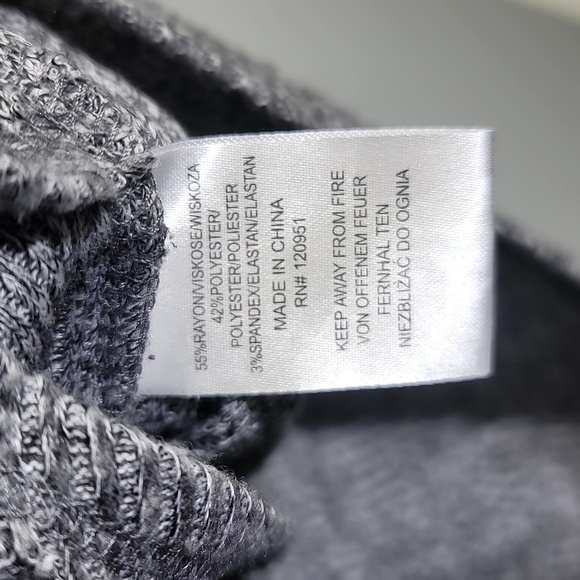 OLIVE & Oak Faux Wrap Gray Sweater - Picture 5 of 7